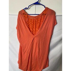 CANDIES TOP SHIRT BLOUSE LACE PINK WOMENS JUNIORS SIZE MEDIUM 7/9 M